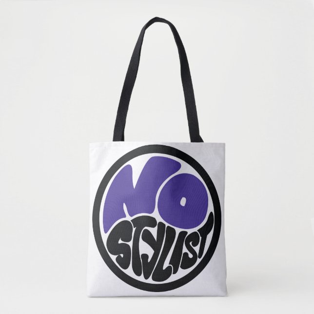 NO STYLIST double purp emblem Tote (Frente)