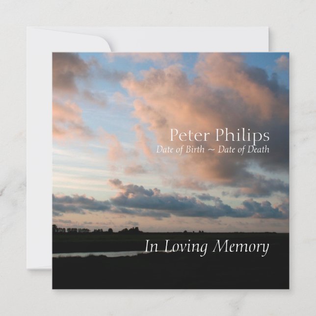 No Sunset 2 Anúncio do Serviço Memorial Pacífico (Frente)