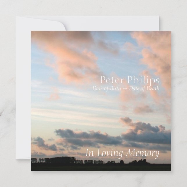 No Sunset 3 Anúncio do Serviço de Memória Pacífica (Frente)