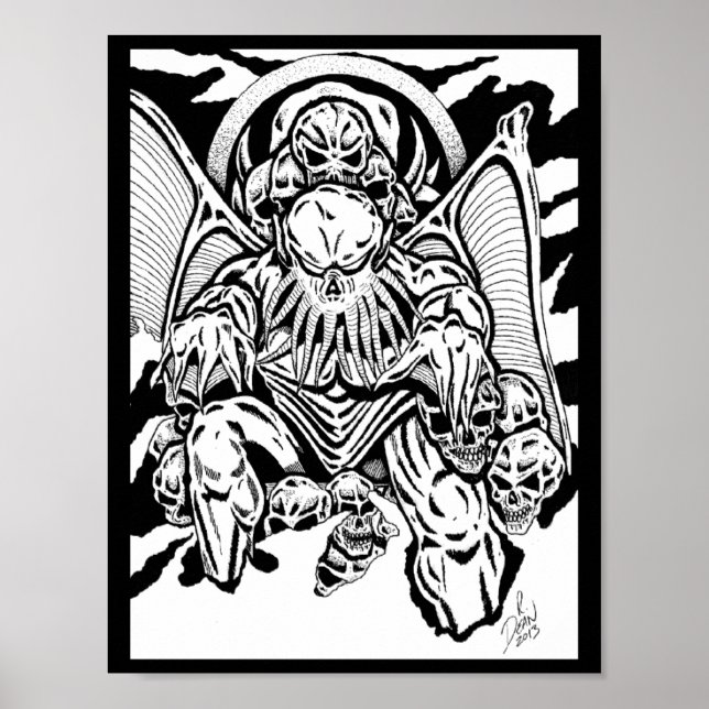 "NO TRONCO DE HÁCULAS" Art Impressão RICHARD DEAN (Frente)