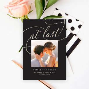 No Último Anúncio de Casamento de Cor Editável