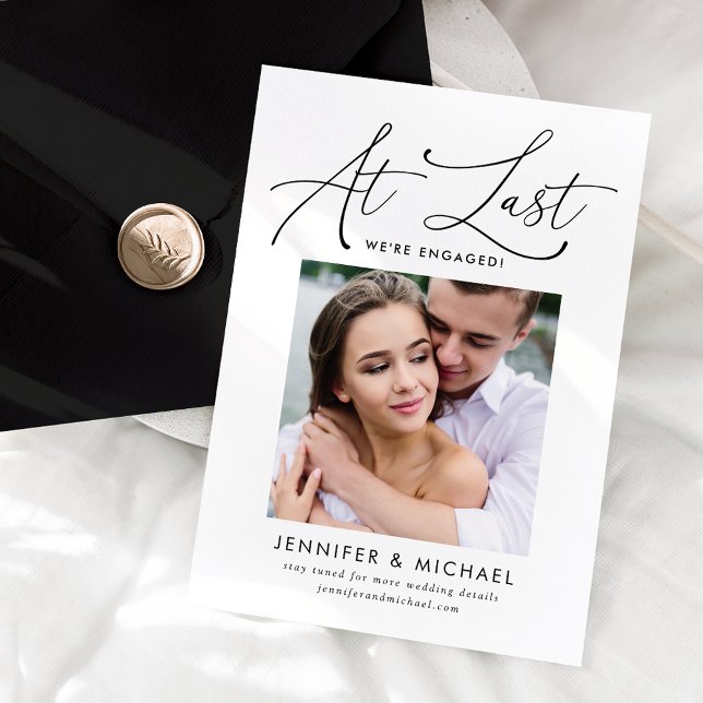 No Último Anúncio de Noivado de Foto de Script Pre (Criador carregado)