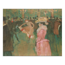 No vermelho de Moulin por Toulouse-Lautrec -