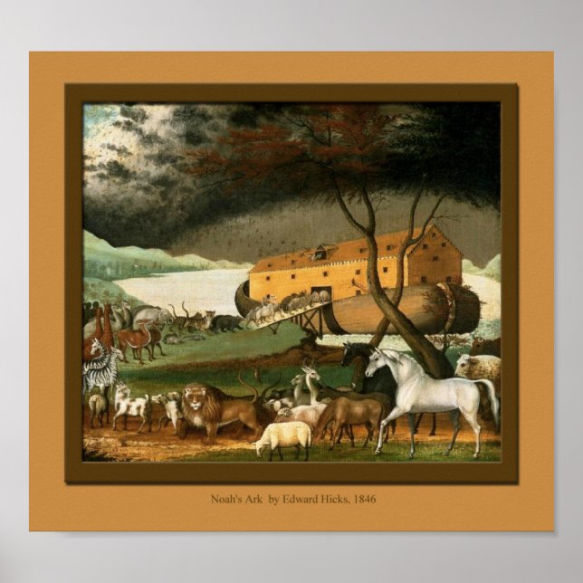 Noahs Ark Fine Art Kids Room Impressão (Frente)