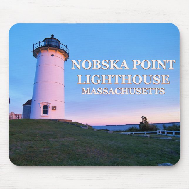 Nobska Point Lighthouse, Massachusetts Mousepad (Frente)