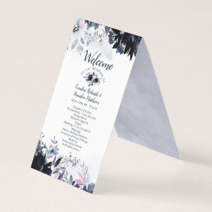 Nocturnal Floral Elegant Wedemony Program