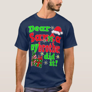 Noel Brother Family Engraçado Camisa de Natal