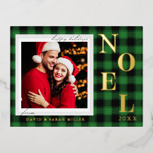 Noel Festivo Green Xadrez Padrão Natal