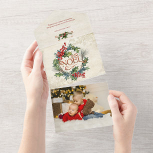 Noel Floral do Estilo de Vintagem do Ornamentado E