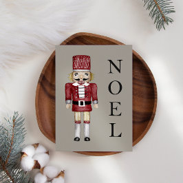 Noel Nutcracker Pine Feriado Cartão de Natal