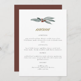 NOEL Winter Berry Natal Weday Menu