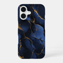 Noir Safira Luxo Meia-Noite Azul Mármore Dourado