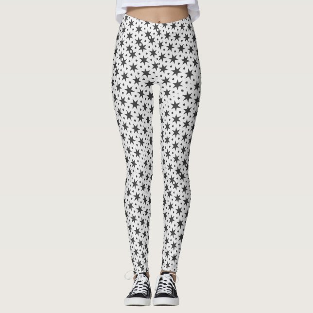 Noir Starry Stars Leggings ★ Psydefx (Frente)