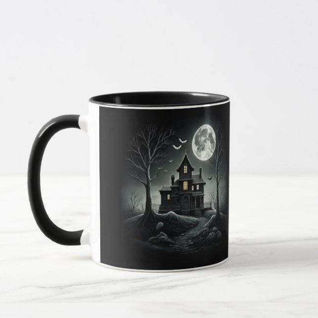NOITE ASSOMBRADA Caneca Preta (Esquerda)