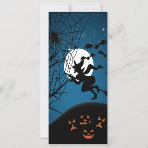 noite assustadora de halloween bruxa e vetores de