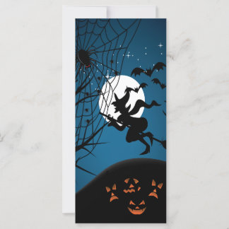 noite assustadora de halloween bruxa e vetores de