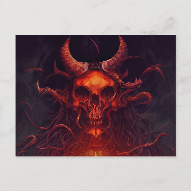 Noite Assustadora de Halloween com Cartão Postal d (Frente)