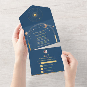 Noite Celestial Floral de Borgonha Casamento