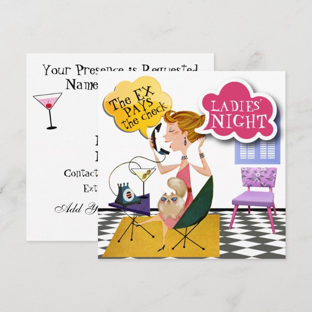 Noite das Mulheres - Convite SRF (Frente/Verso)