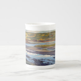 Noite de Athabasca - caneca da porcelana de osso