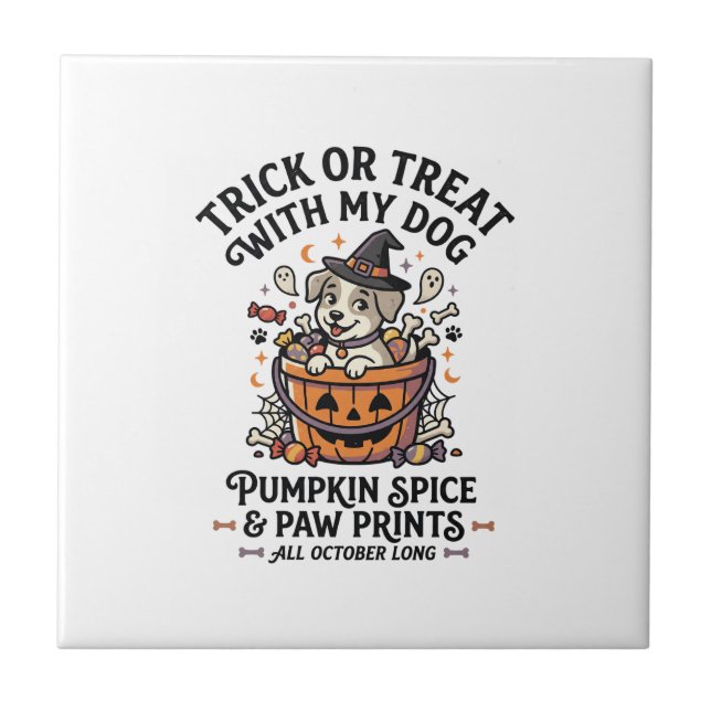 Noite de Doces de Halloween para Cachorro (Frente)