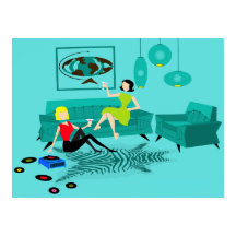 Noite de GIrls Retro em Poster