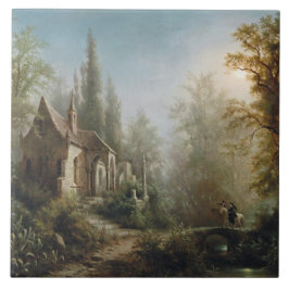 Noite de Lua sobre Capela e Cavaleiros