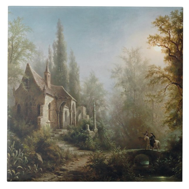 Noite de Lua sobre Capela e Cavaleiros (Frente)