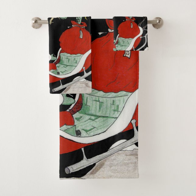 Noite de Natal Conjunto de Toalhas de Banheiro ou  (Insitu)