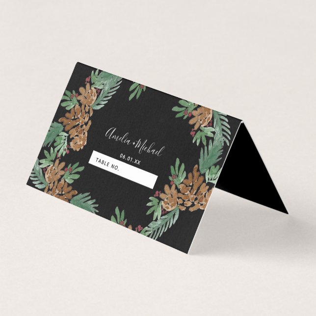 Noite de Natal Pinecones Casamento (Frente)