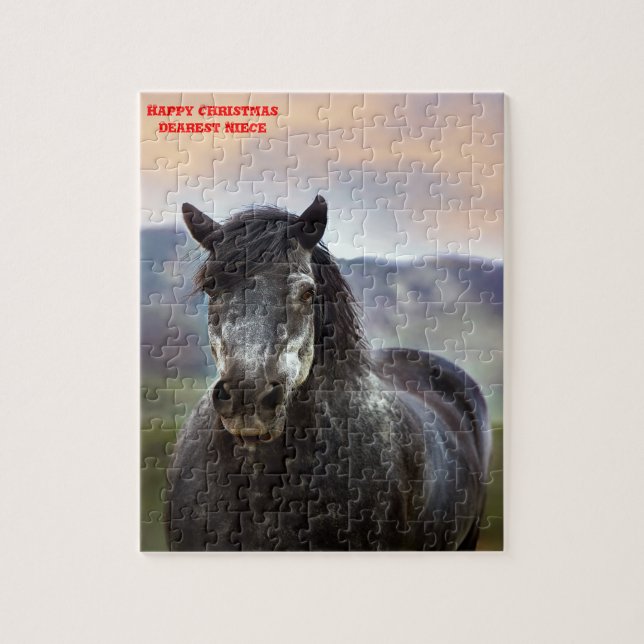 Noite de Natal. Quebra-cabeça de serra (Vertical)