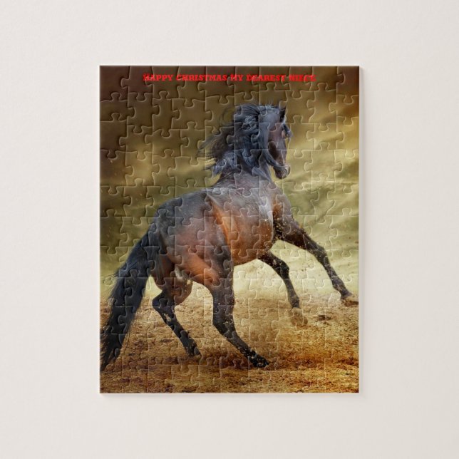 Noite de Natal. Quebra-cabeça de serra (Vertical)