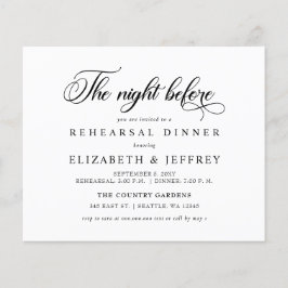 Noite de Orçamento Antes do Convite ao Janto de En