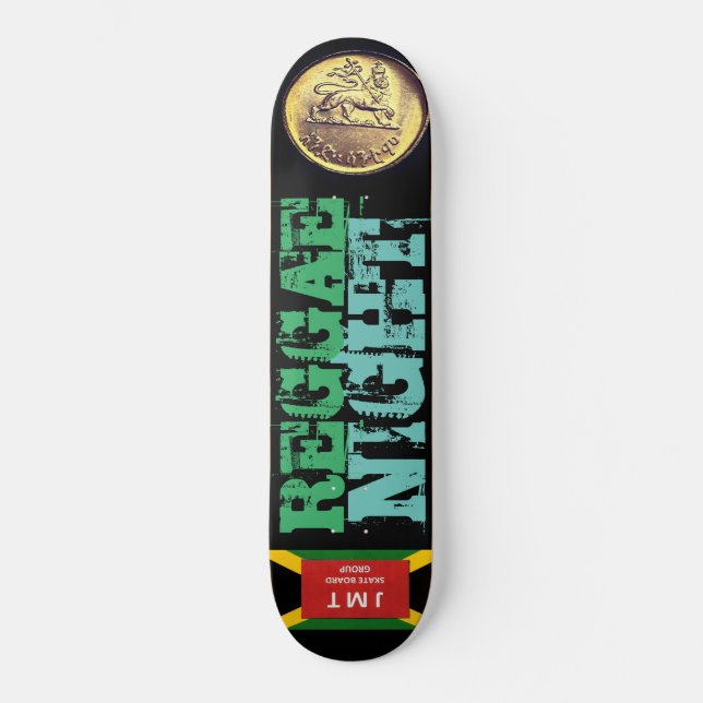 NOITE DE REGGAE Skateboard (Frente)