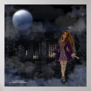 Noite de Stroll Gothic Fantasy Poster