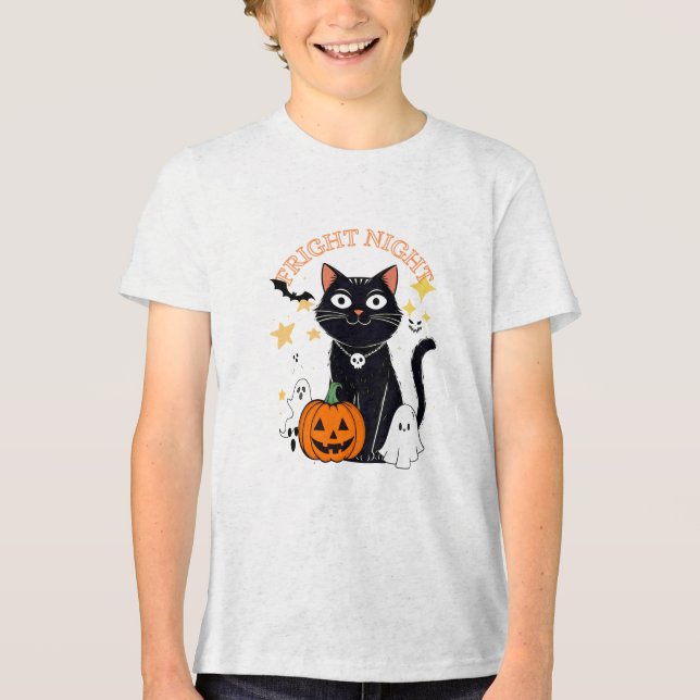 Noite de Terror Gato de Halloween (Frente)