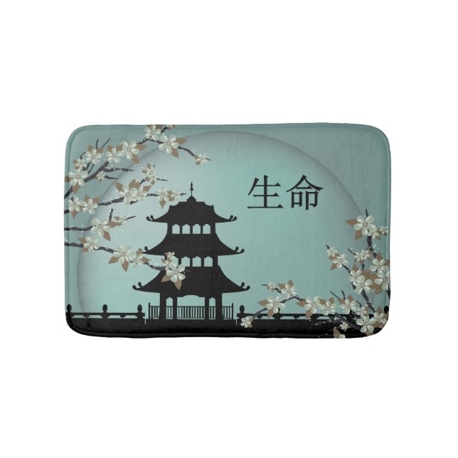 Noite de turquesa nos tapetes de banho "Life" da Á (frente)