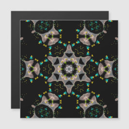 Noite de Veludo Kaleidoscópio Cartão Magnético
