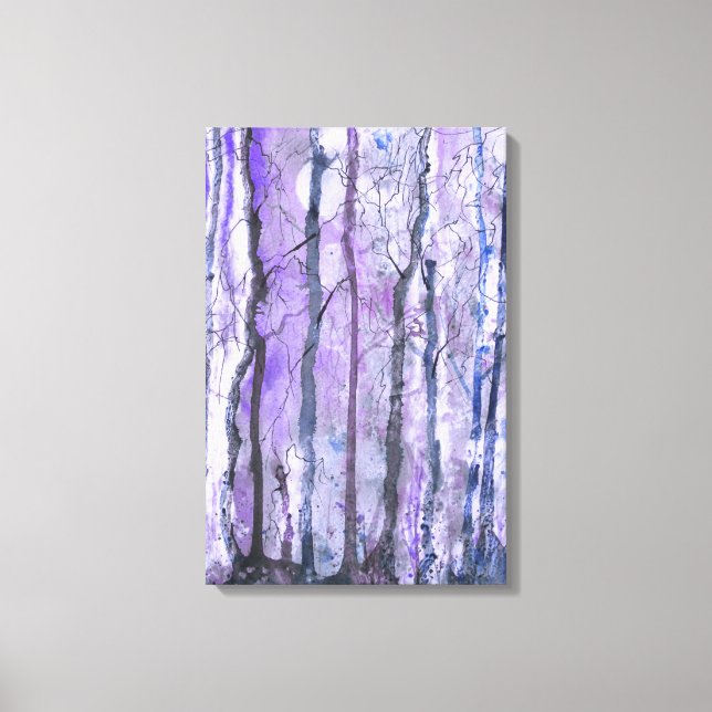 Noite de Wilds Mixed Media Impressão (Frente)