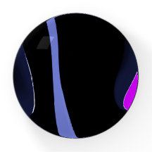 Noite do Cometa: Azul Abstrato, Roxo e Preto