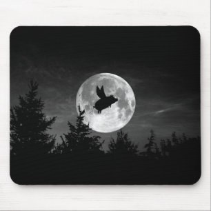 noite do mousepad do porco do vôo