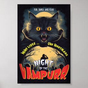 Noite do Vampurrr - poster de horror da colheita