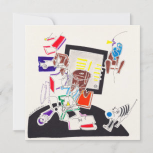 Noite e Nap Desenhando O Gato e O Lobo Tasmânico