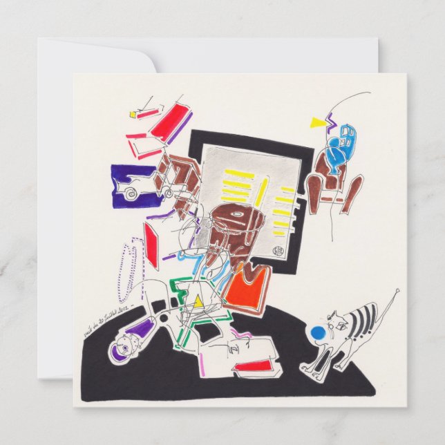 Noite e Nap Desenhando O Gato e O Lobo Tasmânico (Frente)