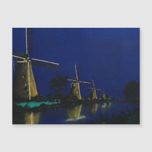 Noite em Kinderdijk