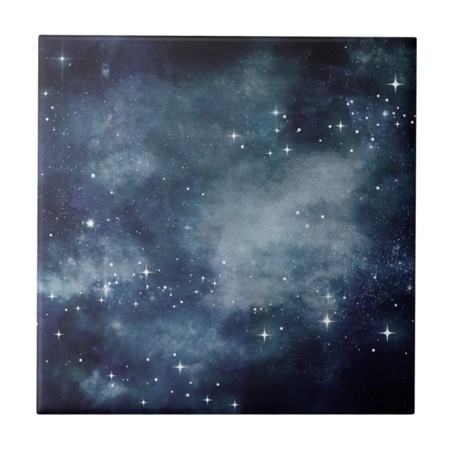 Noite Estrelada Céu Azul Estrelas Amantes Universo (Frente)