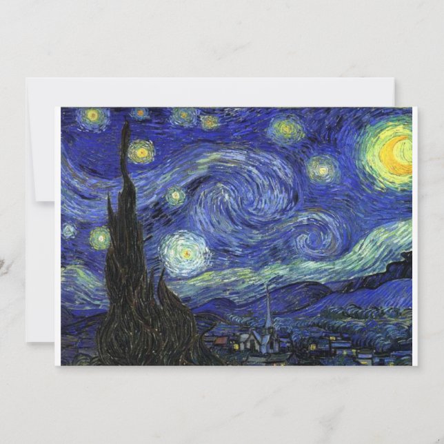 Noite Estrelada, Vincent van Gogh (Frente)