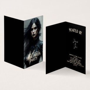 Noite Gótica de Halloween de Convite Misterioso