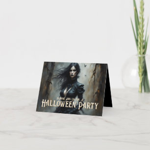 Noite Gótica de Halloween de Convite Misterioso