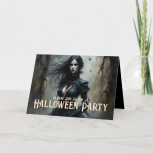Noite Gótica de Halloween de Convite Misterioso